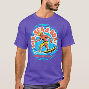 Vintages Sonnenseeboot Punta Mita Mexiko Retro Sur T-Shirt