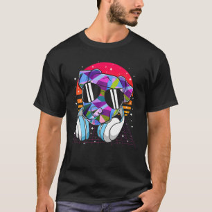 Vintages Sonnenuntergang Pitbull Malerei Wear Funn T-Shirt