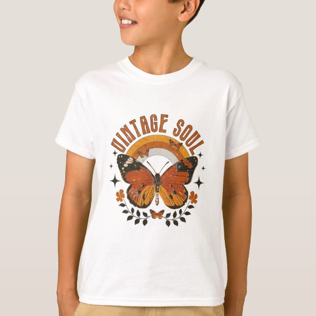 Vintages Soul Butterfly T - Shirt (Vorderseite)