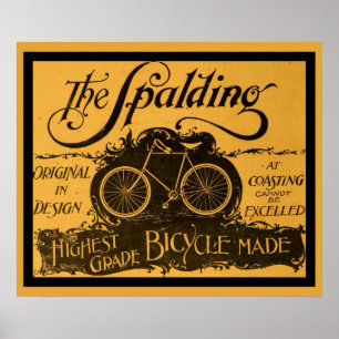 Vintages Spalding Bicycle Poster