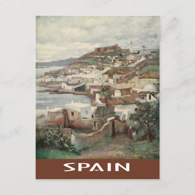 Vintages Spanien Ayamonte Postkarte (Vorderseite)