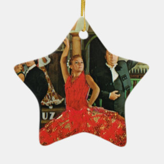 Vintages Spanien, Flamencotänzer Keramik Ornament