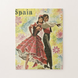 Vintages Spanien Reiseplakat, Flamenco-Tänzer