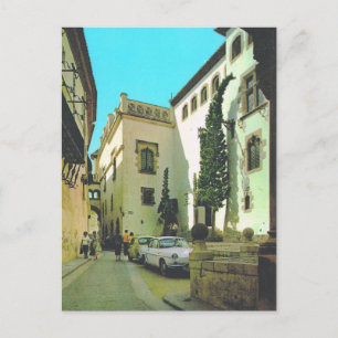 Vintages Spanien, Sitges, alte Straßen Postkarte