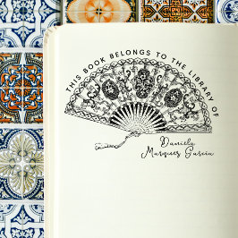 Vintages Spanisches Handschriftenbuch für einen Lü Gummistempel