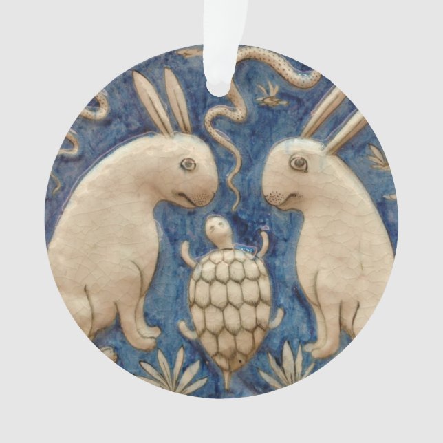 Vintages Spanisches Kaninchen Ornament (Vorderseite)