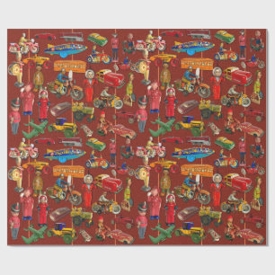 VINTAGES SPIELZEUG (1920-1950ER) GESCHENKPAPIER