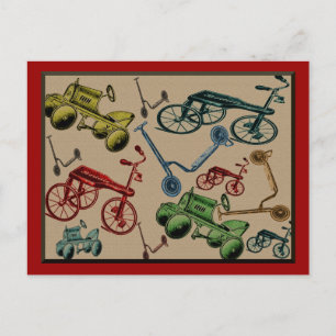 Vintages Spielzeug Postkarte