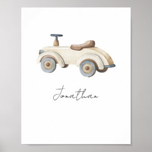 Vintages Spielzeugauto Poster