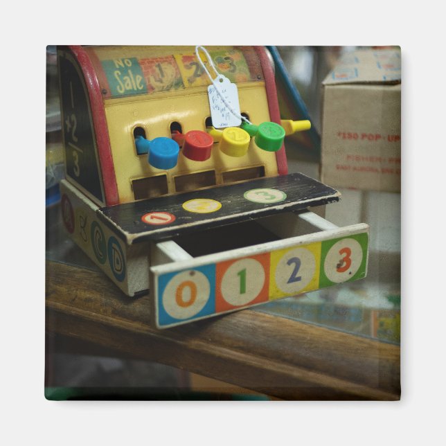 Vintages Spielzeugregister Magnet (Vorne)