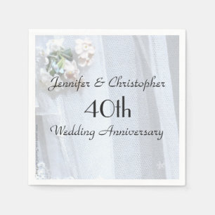 Vintages Spitzenpapier Napkin 40. Hochzeit Serviette