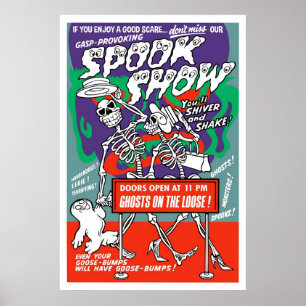 Vintages Spook-Show-Plakat Poster