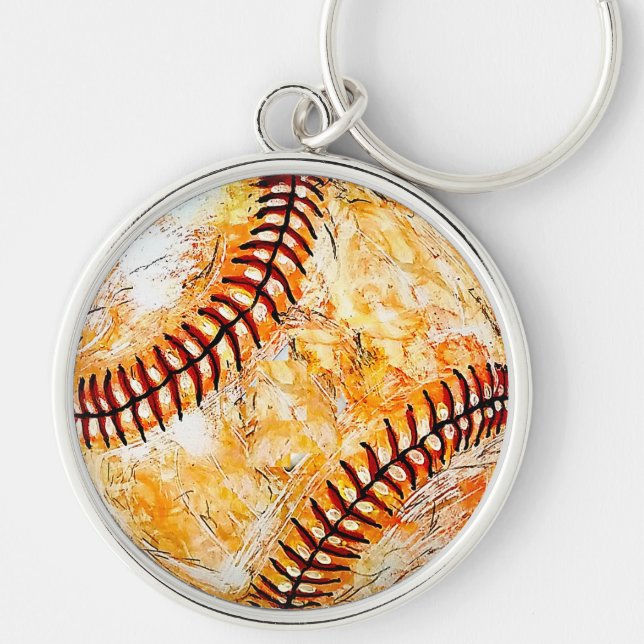 Vintages Sportbaseball Schlüsselanhänger (Vorne)