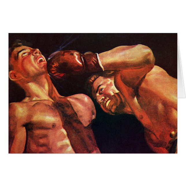 Vintages Sportboxen, Boxen Punching Fight (Vorderseite (Horizontal))