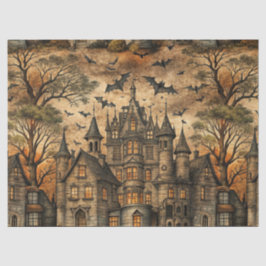 Vintages Spuk Haus (2) Seidenpapier