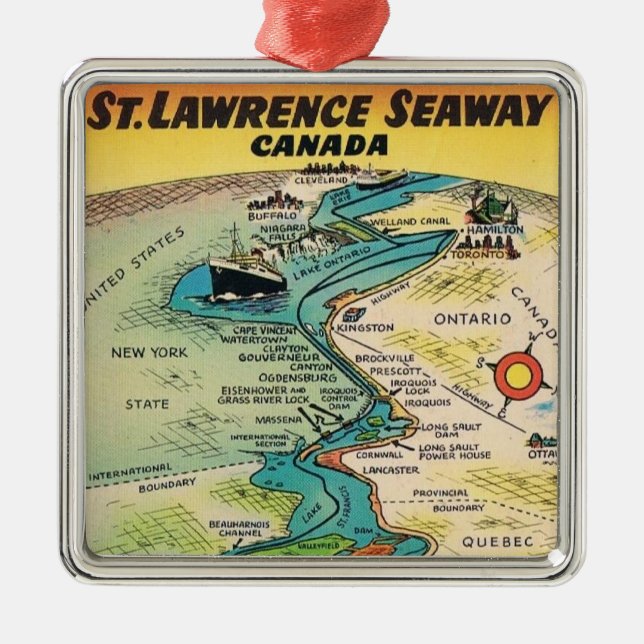 Vintages St Lawrence Seaway Ornament (Vorne)