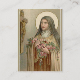 Vintages St. Therese die kleinen Visitenkarte