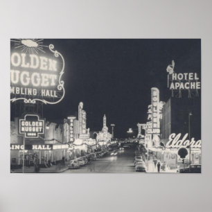 Vintages Stadtzentrum Las Vegas Poster