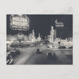 Vintages Stadtzentrum Las Vegas Postkarte