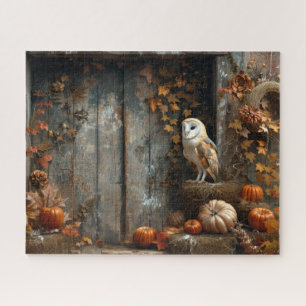 Vintages Stallhuhn und Stallholz Herbst 16x20