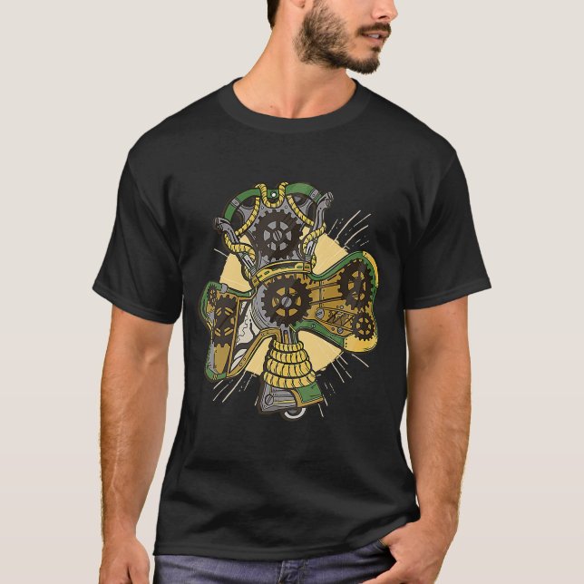 Vintages Steamponblatt T-Shirt (Vorderseite)
