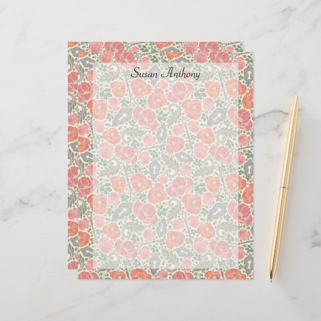 Vintages Steampunk-Papier mit altem Verschluss, ro (Vorderseite/Rückseite Beispiel)