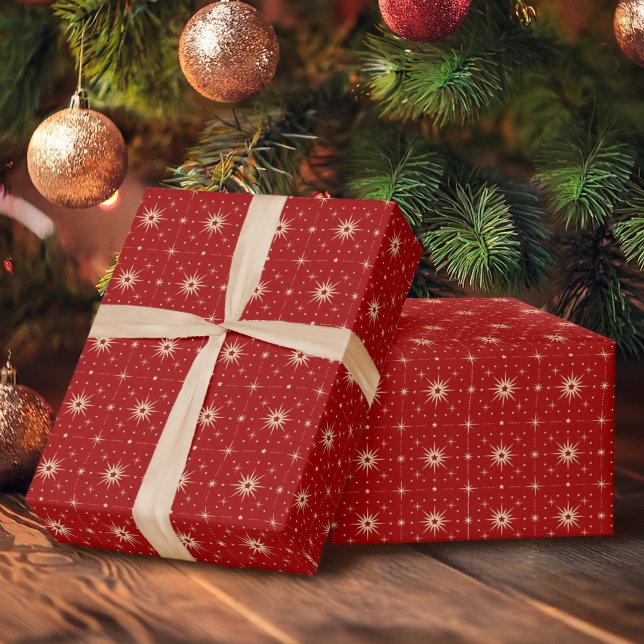 Vintages Sternmuster Geschenkpapier (Von Creator hochgeladen)