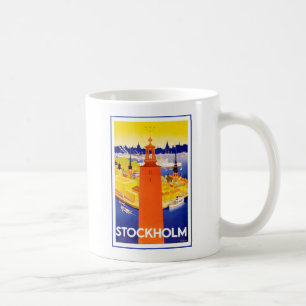 Vintages Stockholm Schweden Kaffeetasse