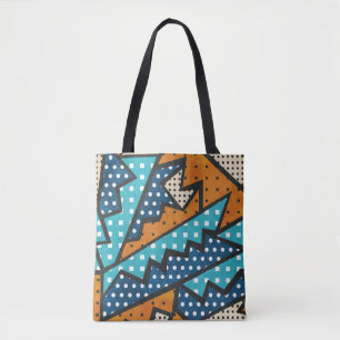 Vintages Stoffmuster nahtlos mit Grunge-Effekt Tasche
