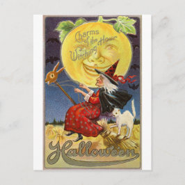 Vintages Storybook Halloween 1900 Postkarte