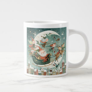 Vintages Storybook Santa Sleigh Tasse