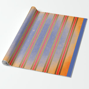 VINTAGES STRIPED WRAPPING PAPIER FÜR CHRISTMAS GESCHENKPAPIER
