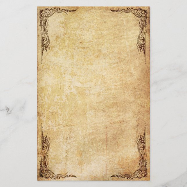 Vintages Strudel-Briefpapier Briefpapier (Vorderseite)