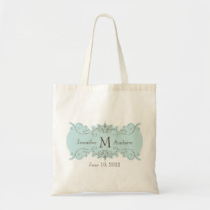 Vintages Strudel-Monogramm nennt Tragetasche