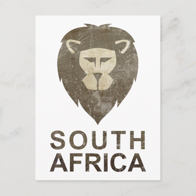 Vintages Südafrika Postkarte (Vorderseite)