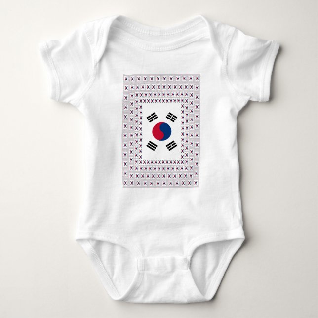 Vintages Südkorea Baby Strampler (Vorderseite)