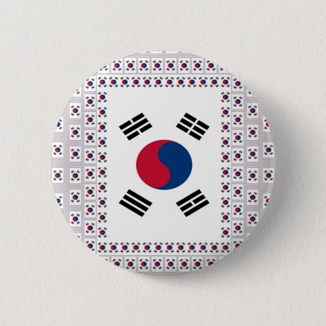 Vintages Südkorea Button (Vorderseite)