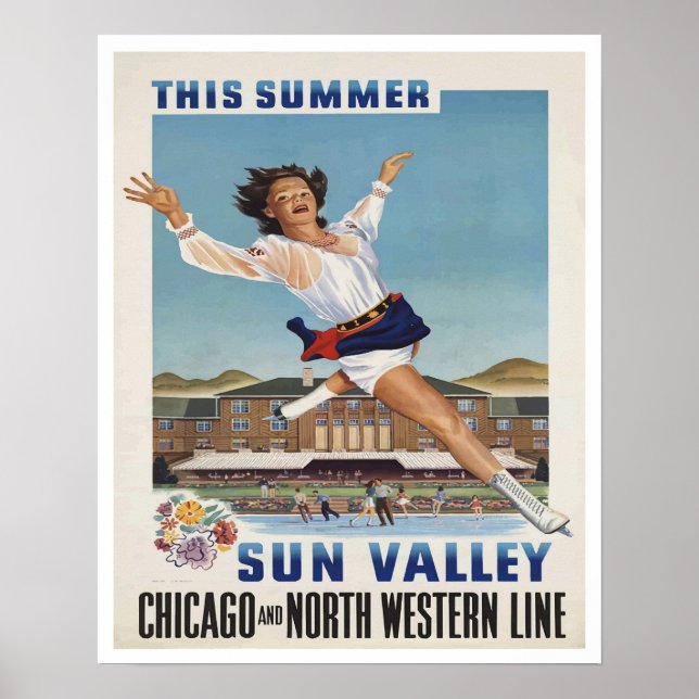 Vintages Sun Valley Travel Poster (Vorne)