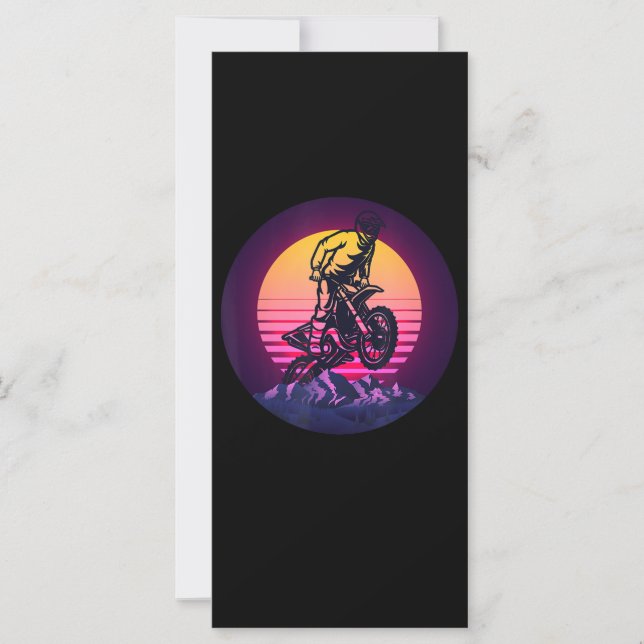 Vintages Sundown Motorradgeschenk für Biker (Vorderseite)