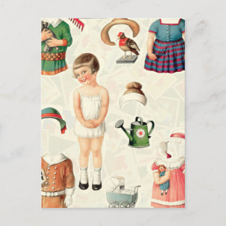 VINTAGES SUPREME PAPIER DOLLS SWEETIE POSTKARTE