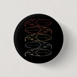 Vintages Surfbrett Button