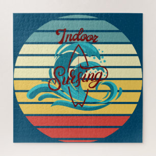 Vintages Surfen im Innenbereich