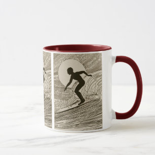 Vintages Surfen Tasse