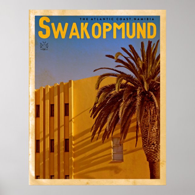 Vintages Swakopmund-Reiseplakat Poster (Vorne)