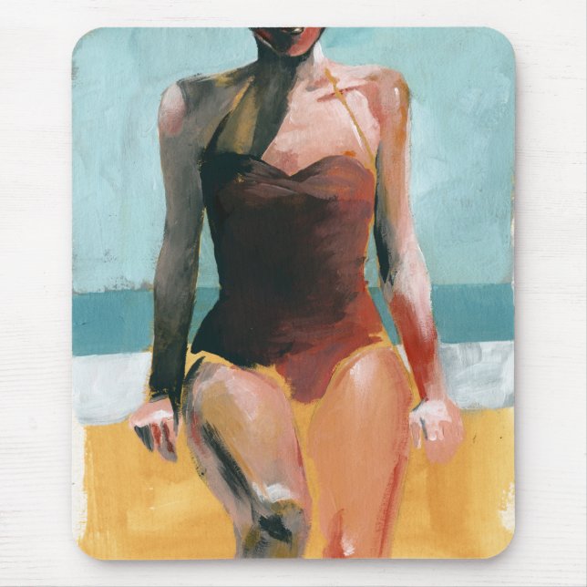 Vintages Swim - Red Swimsuit Mousepad (Vorne)