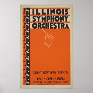 Vintages Symphonie-Orchester Poster