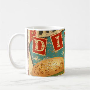 Vintages Tafelschild Diner Metal, Diner, Retro, v Kaffeetasse