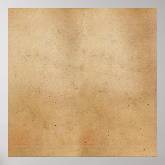 Vintages Tan Grunge Antiquitätenpapier Poster (Vorne)