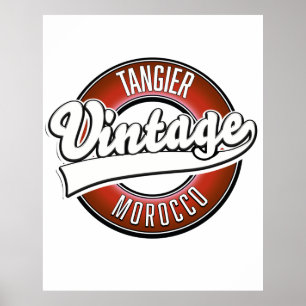Vintages Tangier-Marokko-Logo Poster