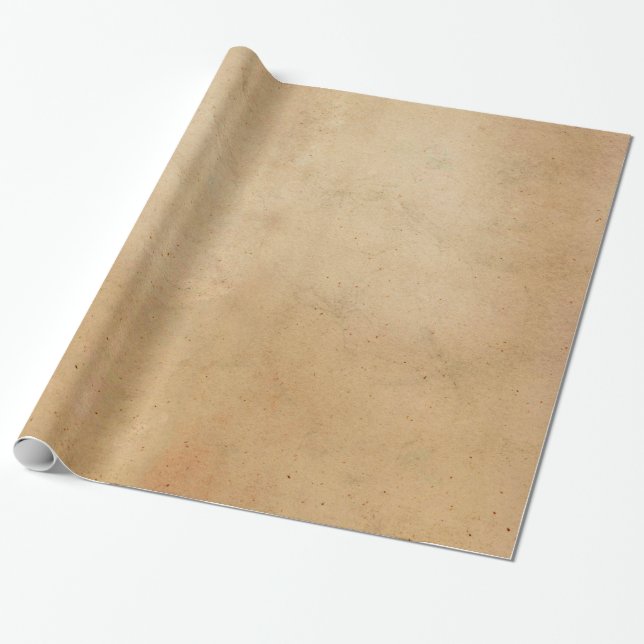 Vintages TANgrunge-Antiken-Pergamentpapier Geschenkpapier (Ungerollt)